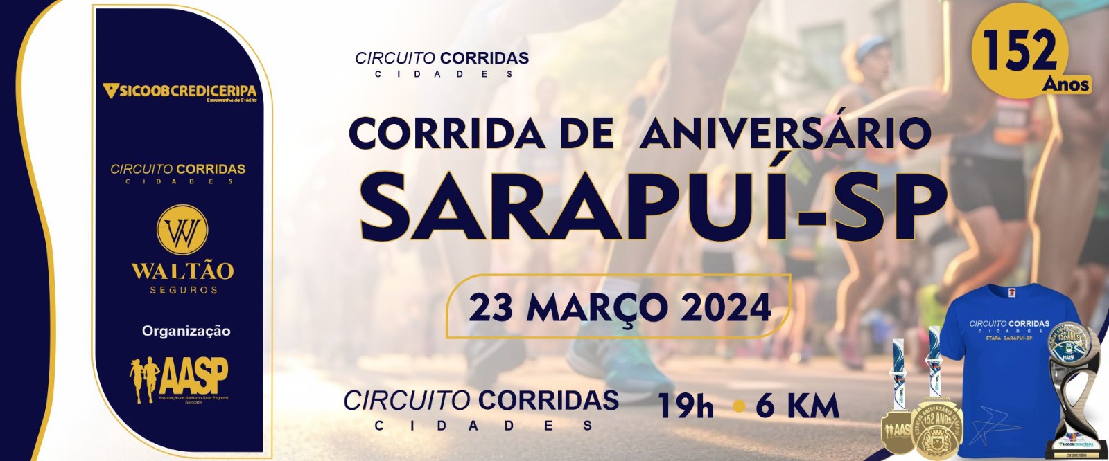 CORRIDA ANIVERSÁRIO DE SARAPUÍ-SP 152 anos