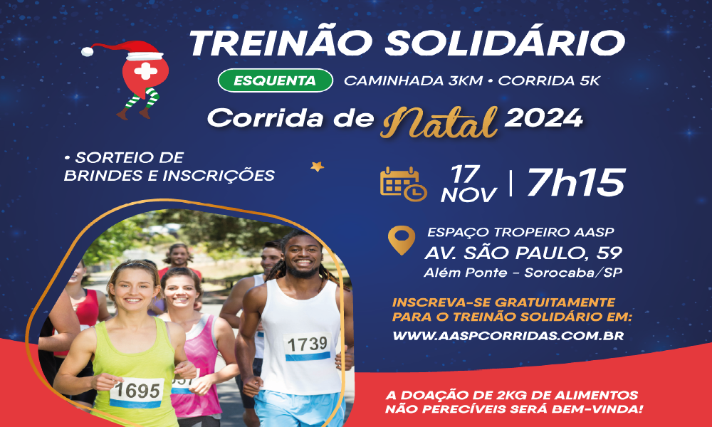 Treinão Solidário Esquenta Corrida Farma Ponte Natal