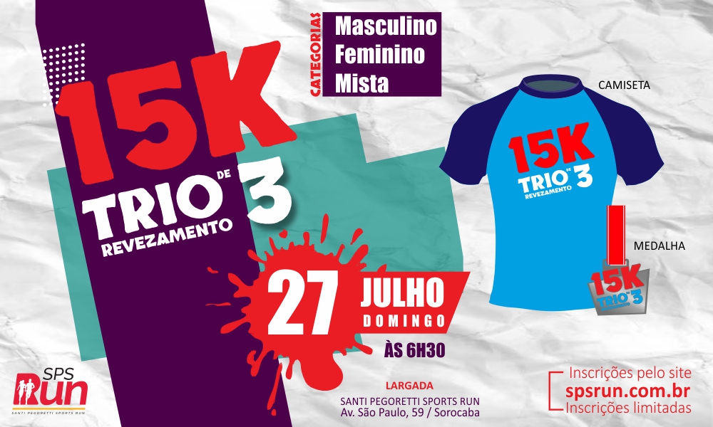 Revezamento TRIO de 3