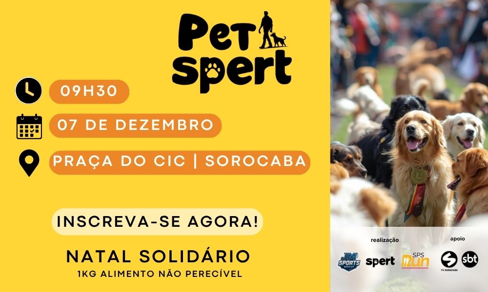 PET SPERT: CÃOMINHADA DE NATAL SOLIDÁRIO