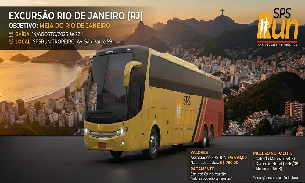 Excursão Meia Maratona Rio de Janeiro 2026